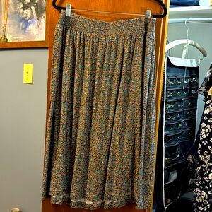 Croft & Barrow Elastic Waist Midi Skirt